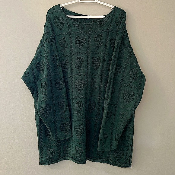 Vintage dark green oversized sweater🫶🏻 - Picture 2 of 3